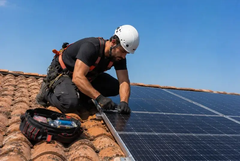 Maintenance et monitoring de panneaux solaires à Arre
